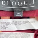 Eloquii NWT  Womens Dress Maroon Off The Shoulder Fit Flare V Neck Plus 18 Photo 7