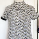 ZARA Womens Dress Size Small Jacquard Embroidered Mini Textured High Neckline Photo 4