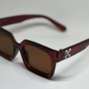 Brown Squared UV Protection Sunglasses Photo 2