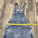 Divided  by H&M Straight Leg Light Wash Blue Denim Bib Overall Jeans Distressed 4 Photo 9