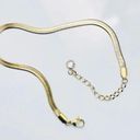 Anthropologie 18K Gold Herringbone Diamond Anklet Or Bracelet Photo 2