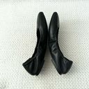 Vince Camuto  Brindin Black Leather Square Toe Scrunch Back Heel Ballet Flat 6.5 Photo 3