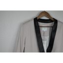 Michelle Mason Mason by  Womens Blazer Jacket 6 Beige Black Single Vent Photo 2