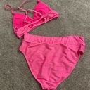 Pink High Waisted Bikini Set Size L Photo 1