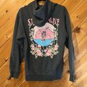 Obsessive Love “Staying alive” skeleton floral gray hooded sweatshirt Photo 2