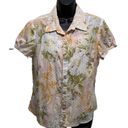 Caribbean Joe Tropical 2 Piece Tank Button Up Short Sleeve Shirt Size L/XL Photo 1