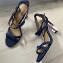 Luxury Rebel Driscoll Blue Denim Heels Photo 1