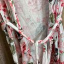 Show Me Your Mumu  white/pink garden of blooms Brie short robe, O/S Photo 3