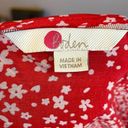 Boden USA BODEN Red and White Floral Babydoll Blouse, US 6/UK 10 Photo 3