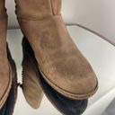 Olukai Tan Nubuck Leather Suede O Waho Whipstitch Tassel Slip On Mid Calf Boots Photo 6