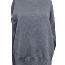 DKNY Womens Sweater Pullover Long Sleeves Tunic Contrast Trim Gray Pink Small Photo 0