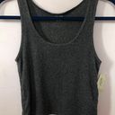 Gilly Hicks by Hollister Ruched Drawstring Gray Ribbed Cropped Tank Photo 1