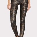 Spanx  Faux Leather Leopard Shine Legging Pants Shapewear Animal Print Size 1X Photo 4