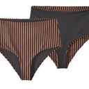 Patagonia NWT  Sunrise Slider Calm Waters Ink Black Reversible Bikini Bottoms Photo 0