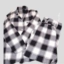 Sonoma  black and white plaid 2 piece flannel pj set! Photo 4