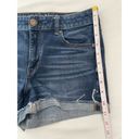 American Eagle  Outfitters Hi-Rise Shortie Dark Wash Cuffed Super Stretch Size 8 Photo 5