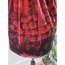 One World  Women's Red Velvet V-Neck Long Sleeve Casual Tunic Top Blouse Size 1X Photo 3