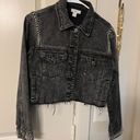 Forever 21 black denim studded jacket Photo 0