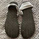 Sanuk  Black Gray Stretch Sandals Size 7-7.5 GUC #3023 Photo 1