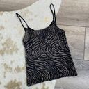 Krass&co NY& sheer zebra print vintage mesh tank top Photo 0