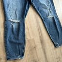 Silver Jeans NWT  Boyfriend Mid Rise Jeans Sz 20 Dark Wash Distressed Photo 7