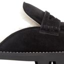 Jimmy Choo  Black Suede fur lined Ramona Shoe slide w crystals 39.5 NIB Photo 4