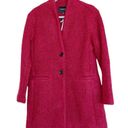 Banana Republic NWT  Knit Collarless Coat Wool Blend Red Photo 6