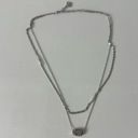 Kendra Scott  Elisa Silver Multi Strand Necklace in Platinum Drusy Herringbone Photo 3