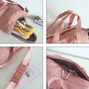 Pink Gym Bag Duffle Travel Bag Weekender Tote Photo 6