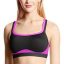 Natori Josie  Pink & Black Strappy Sports Bra Photo 0