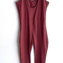 Girlfriend Collective  Womens XL Brown Acorn Scoop Neck Stretch Unitard Jumpsuit Photo 4