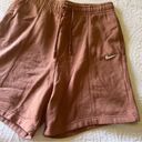 Nike  Sportswear Essential High Rise Fleece Shorts SIZE MEDIUM mineral clay Photo 4