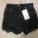 ZARA black jean shorts Photo 0