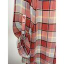 Hot & Delicious  Womens Sheer Button-Up Plaid Size Small Photo 3