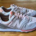 New Balance  696 Women Running Shoes Pink Gray Size 8B Suede WL696STG Sneakers Photo 0