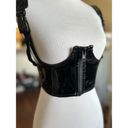 Dolls Kill My Type Underbust Corset- Patent Black latex midnight Photo 2