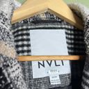 NVLT Multi Plaid Boucle Long Duster Trenchcoat Overcoat Black Size XS Photo 7