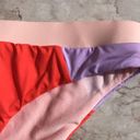 The Bikini Lab Pink and Orange Colorblock  Swim Bottoms Photo 6