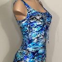 Gottex New.  cheetah and snake print lace up swimsuit. MSRP $228. Size 10 Photo 9