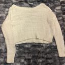 Hollister White Crop Sweater Photo 0