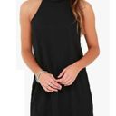 Boutique Black High Neck Halter Classy Dress Lace NEW Little Black Dress Size Small Photo 2