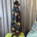 American Eagle  Size XS Hooded Navajo Sweater Poncho Photo 5