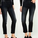 Hudson Jeans Hudson NWT Nico straight black velvet stripe jeans size 28 Photo 1