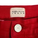 Alice + Olivia  Gorgeous Coin Pocket Jean Perfect
Ruby Red Flared High Waist 25 Photo 6