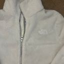 The North Face White Fuzzy Zip Up Photo 1