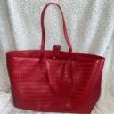 Brooks Brothers Red Leather Tote Bag Photo 0