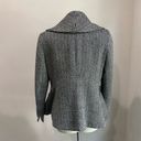 Anne Klein  Herringbone Virgin Wool Open Front Jacket Size 4 Photo 6