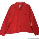 St. John’s Bay St. John's Bay Midweight Denim Jacket Radiant Coral Women's Plus Size 4X Photo 0