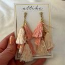 Ettika NWT  daydreamer tassel 18k gold plated earrings Photo 3