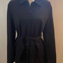 Talbots Thin Wool Button Front Tied Top. Photo 0